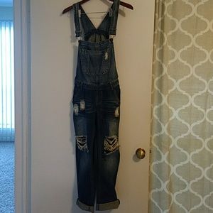 Distressed Overalls from Tillys